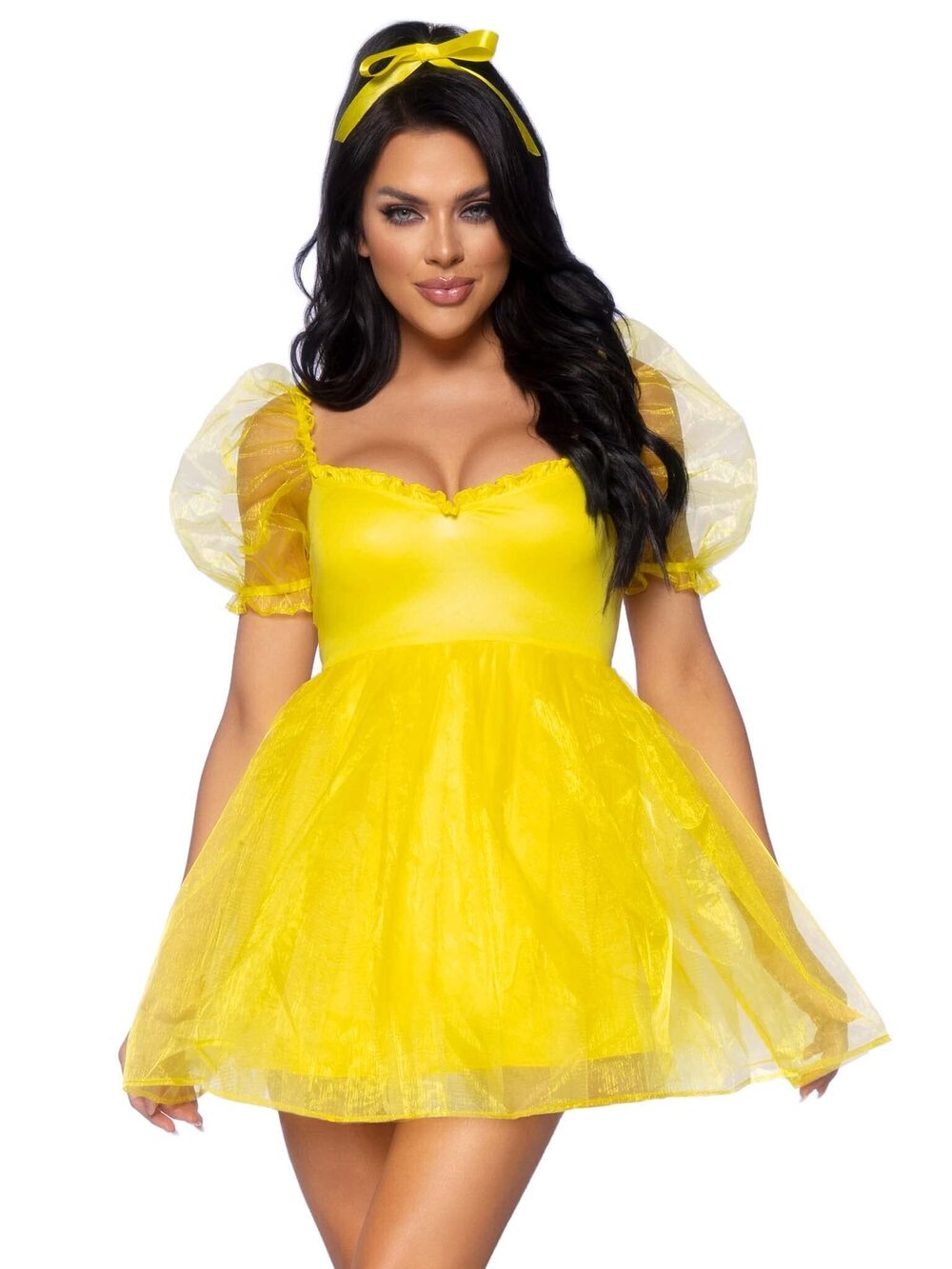 1378 Frosted Organza Babydoll Dress Adult Sized Costumes, Multi, X-Small US